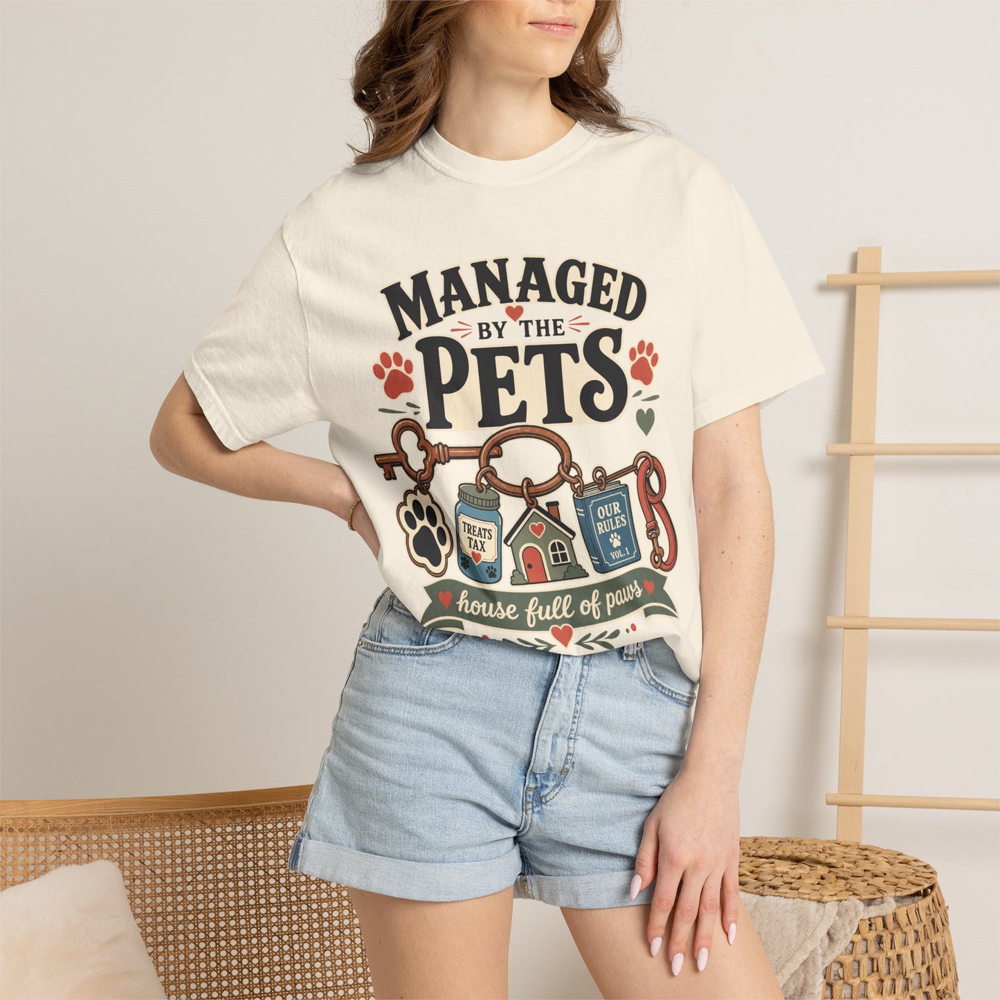 Managed by the Pets — Cute Pet Lover T-Shirt