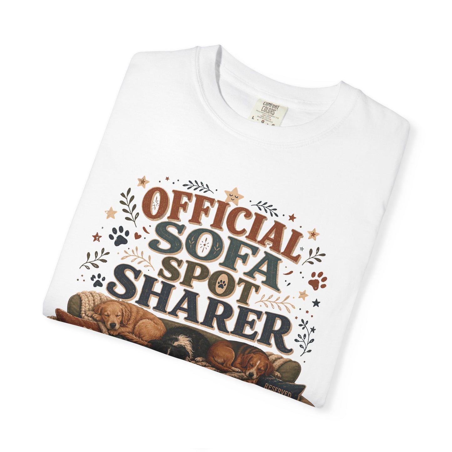 Official Sofa Spot Sharer T-Shirt Dog Mom