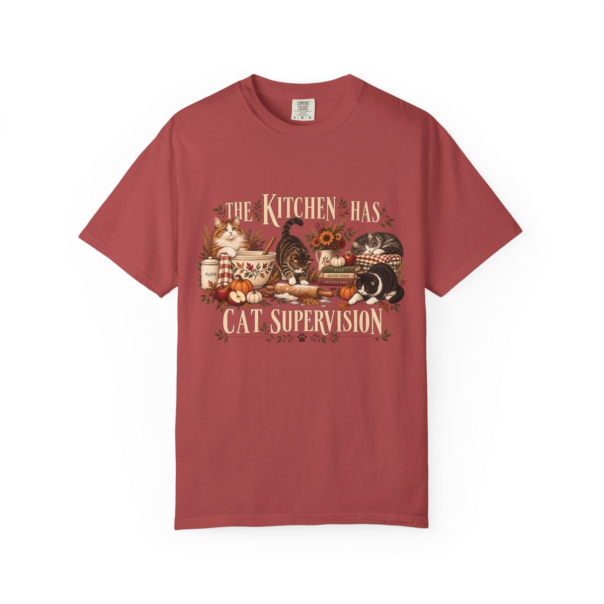 The Kitchen Has Cat Supervision T-Shirt – Funny Cat Lover Baking Tee