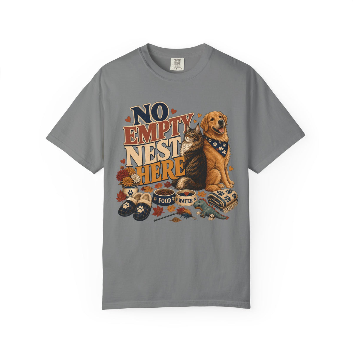 No Empty Nest Here – Funny Dog & Cat Pet Parent T-Shirt
