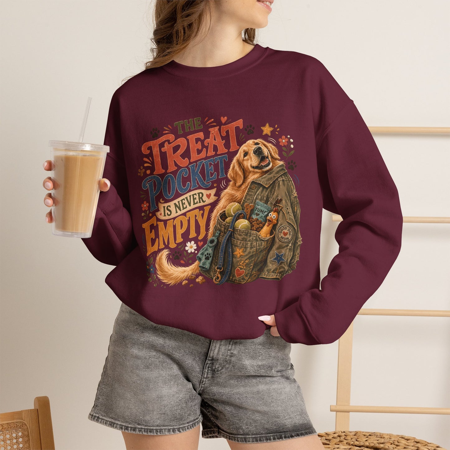 The Treat Pocket Is Never Empty Unisex Heavy Blend™ Crewneck Sweatshirt