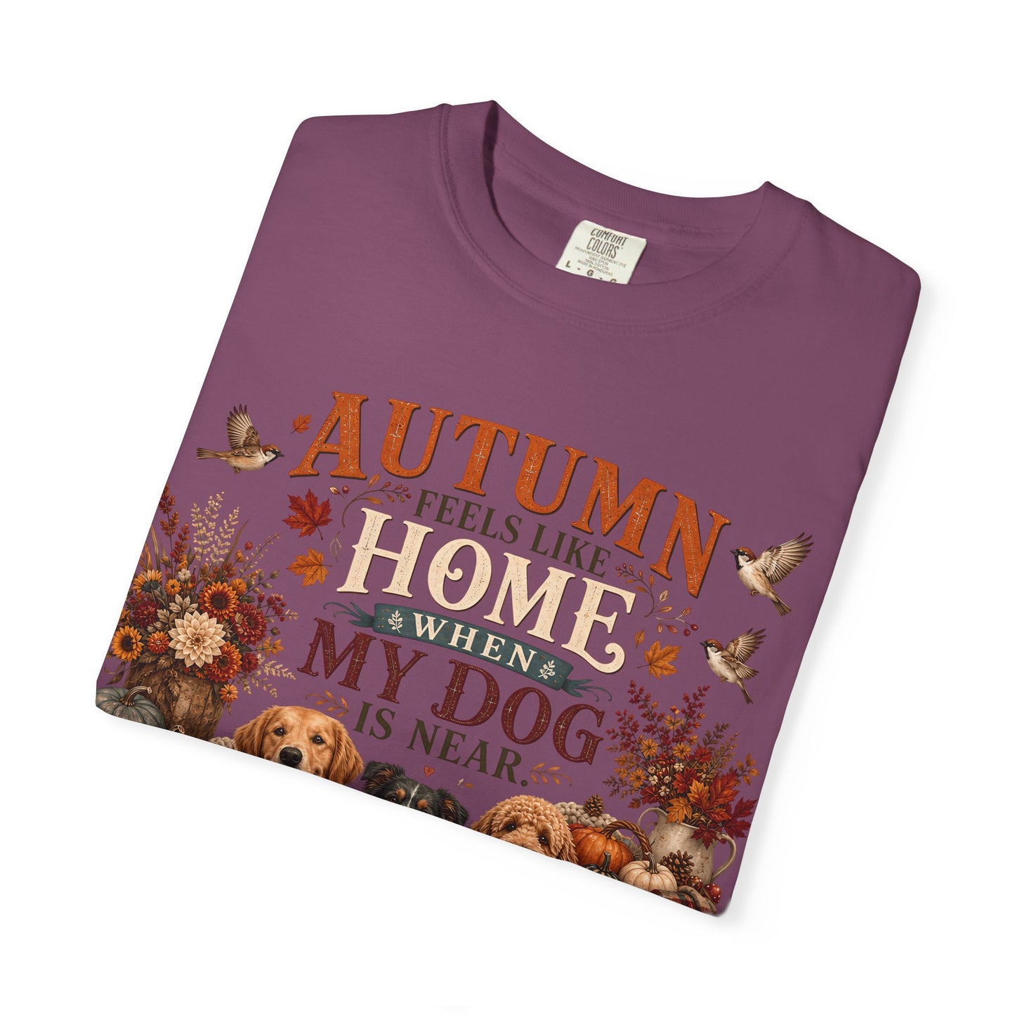 Autumn Feels Like Home Dog T-Shirt