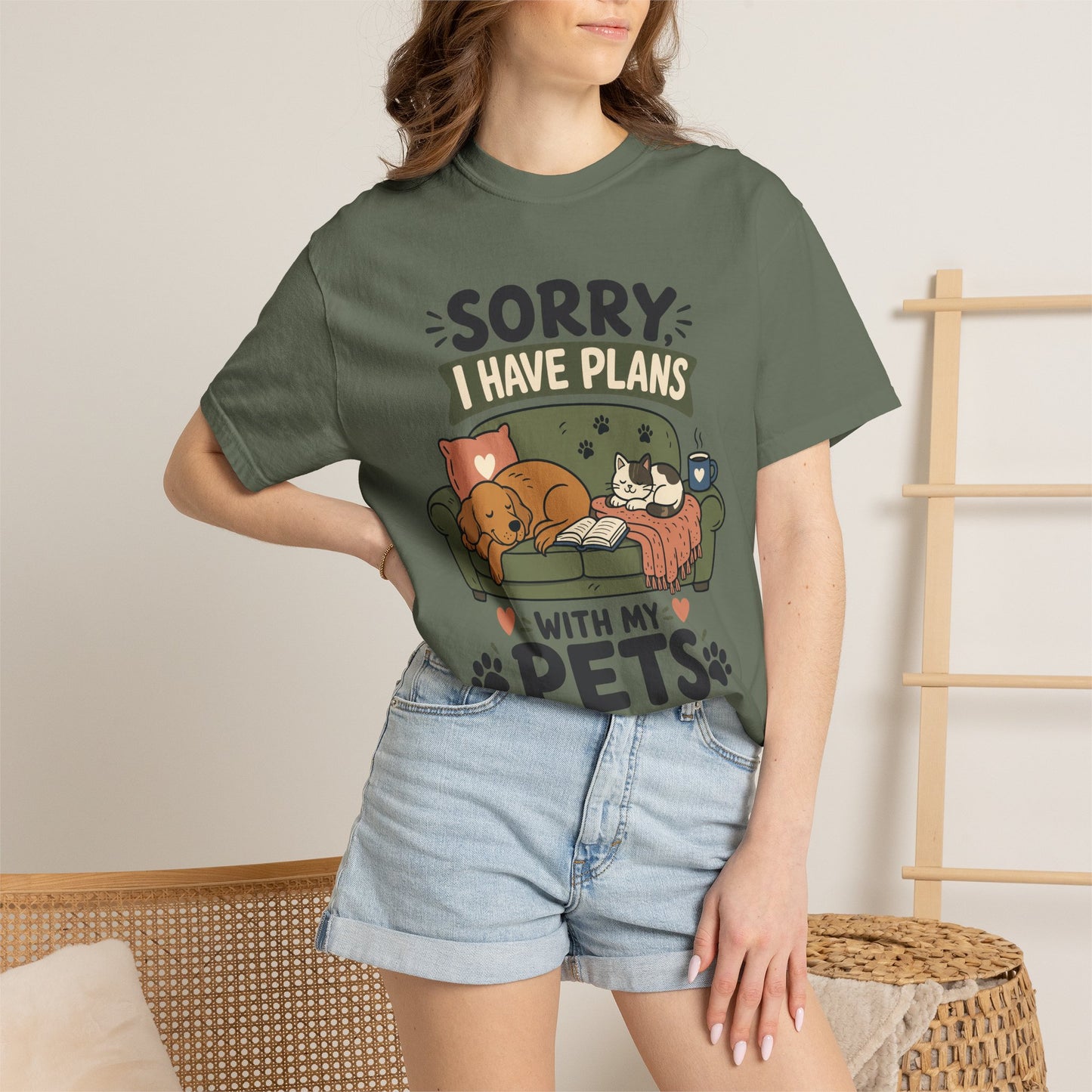 Sorry I Have Plans With My Pets — Cute Pet Lover T-Shirt
