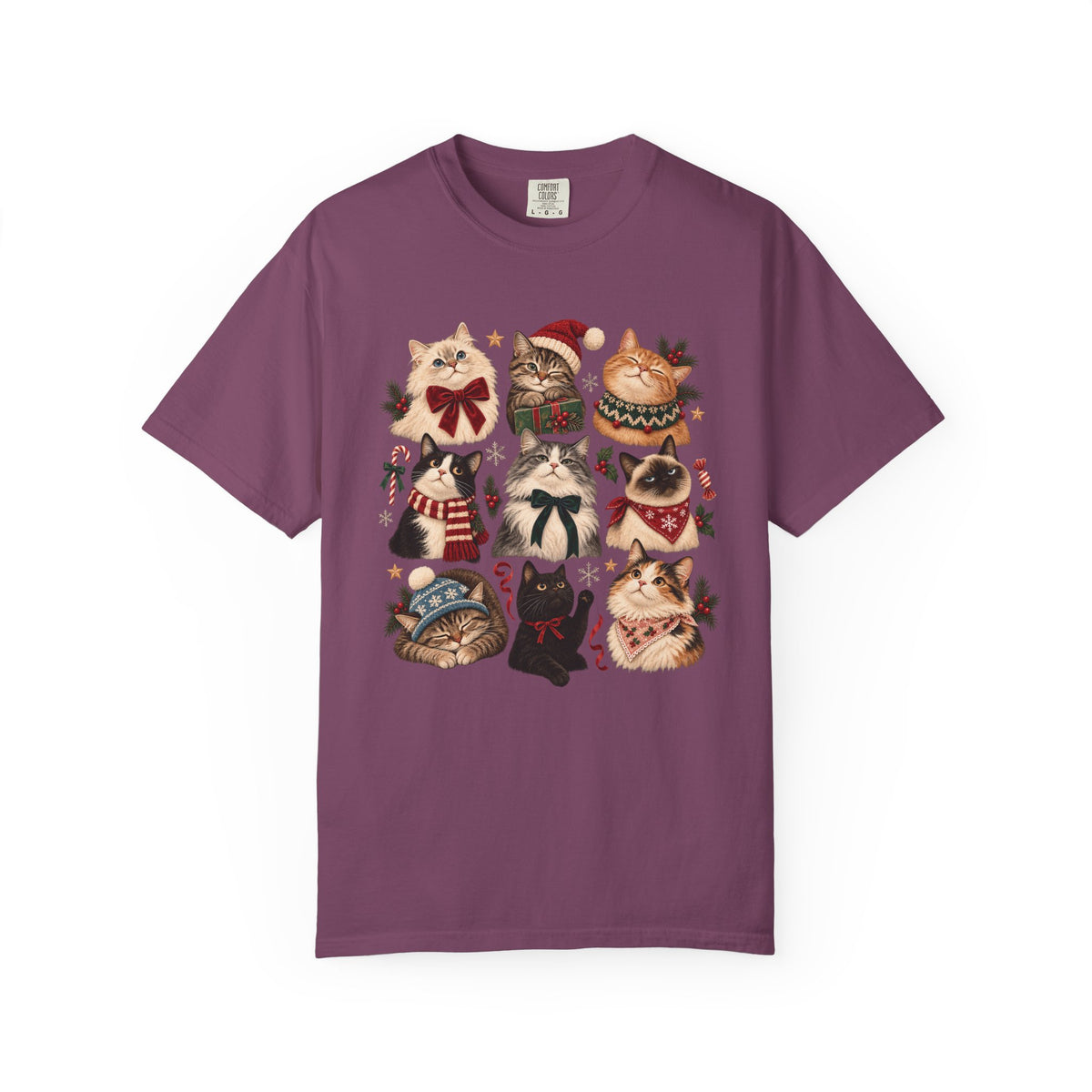 Christmas Cats T-Shirt – Festive Cat Lover & Multi-Cat Family Tee