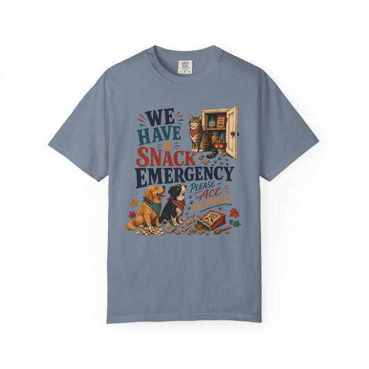 We Have a Snack Emergency – Funny Dog & Cat T-Shirt