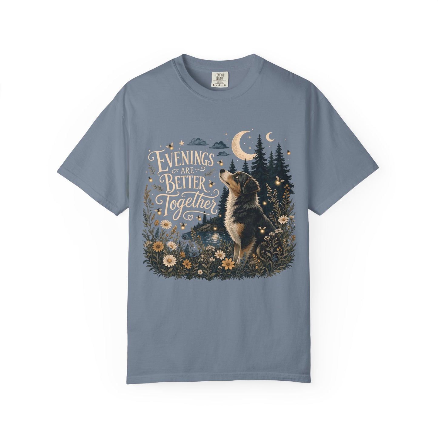 Evenings Are Better Together — Cute Pet Lover T-Shirt