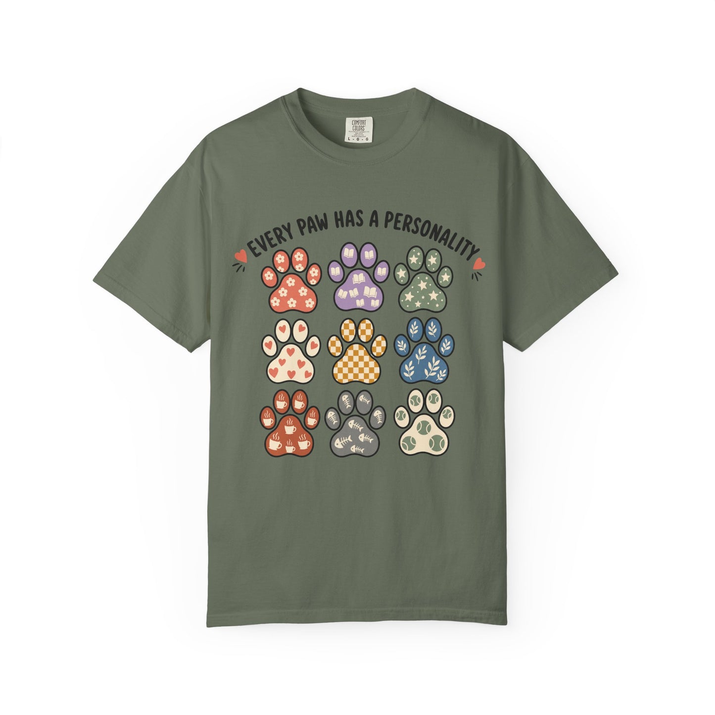 Every Paw Has a Personality  — Cute Pet Lover T-Shirt