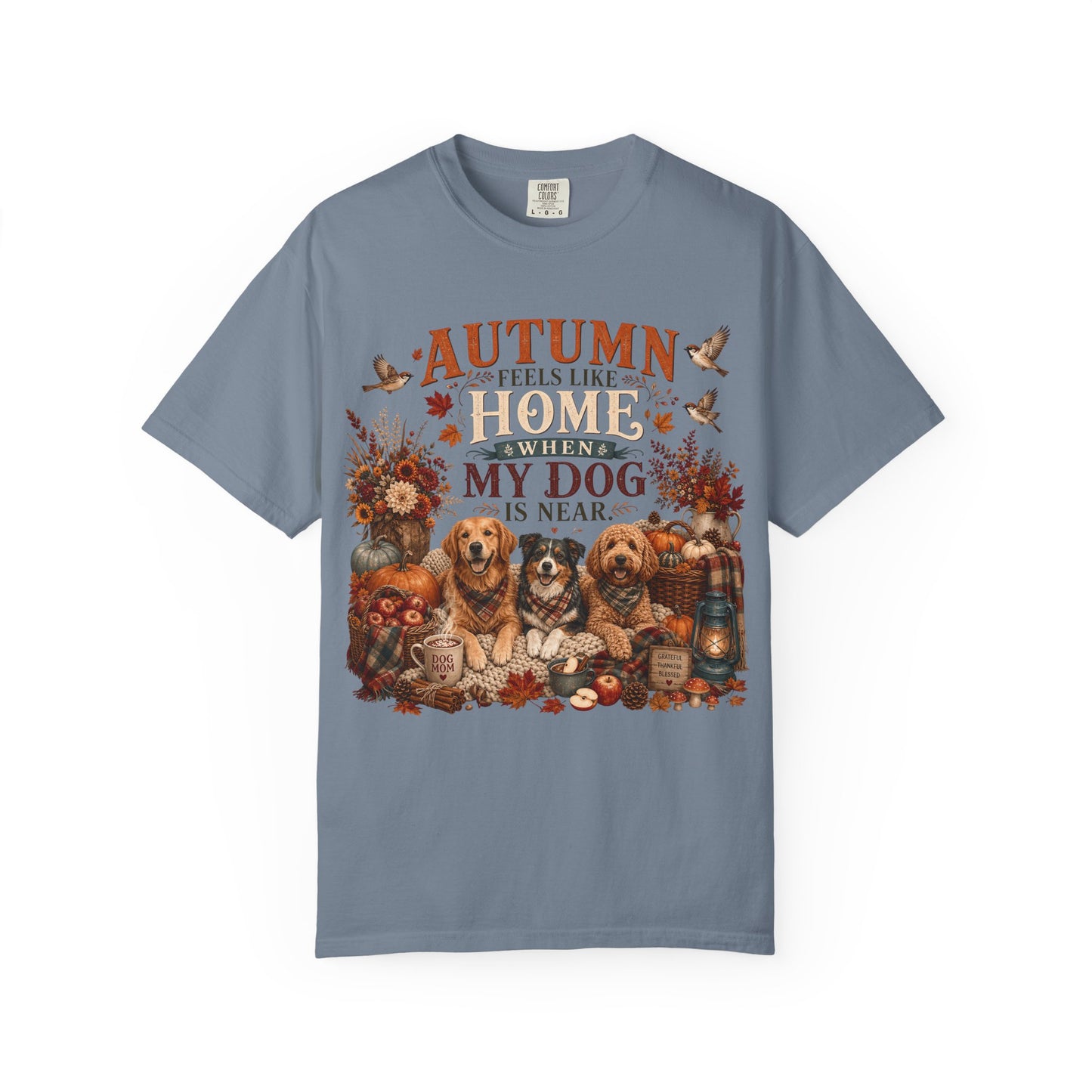 Autumn Feels Like Home Dog T-Shirt