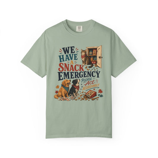 We Have a Snack Emergency – Funny Dog & Cat T-Shirt