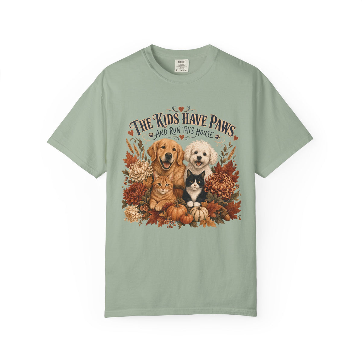 The Kids Have Paws & Run This House – Funny Pet Parent T-Shirt