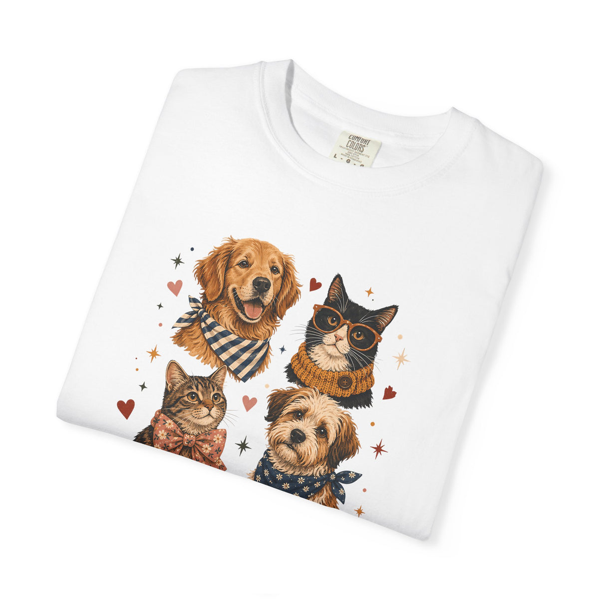 House Full of Paws Dog and Cat T-Shirt – Multi-Pet Parent Graphic Tee