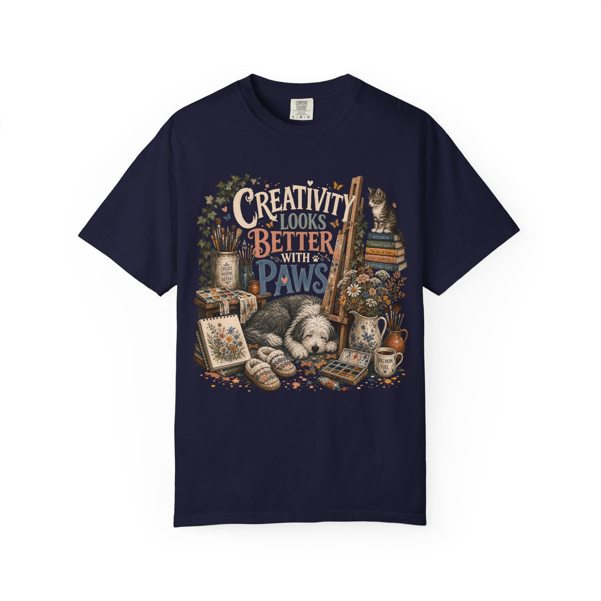 Creativity Looks Better With Paws T-Shirt