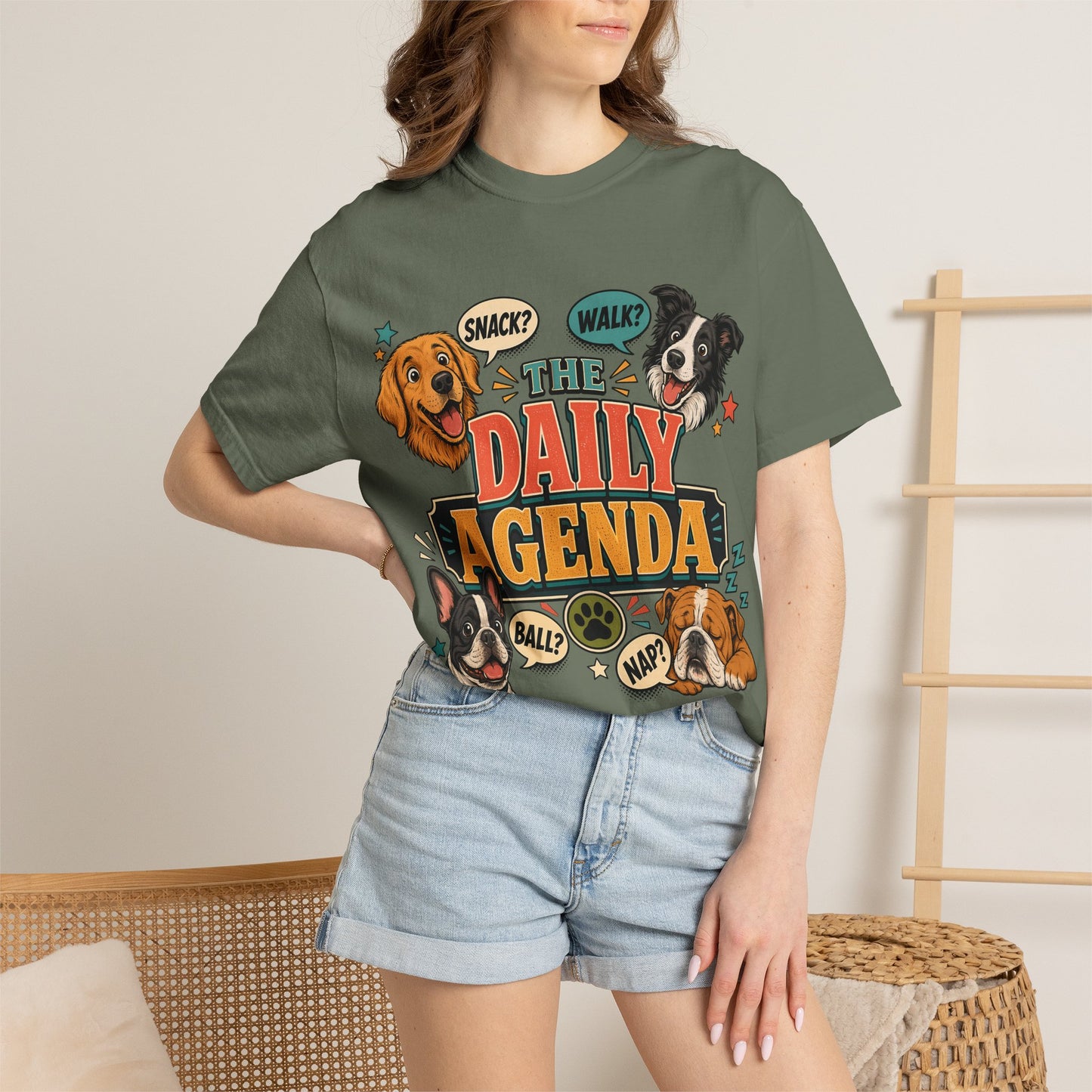 The Daily Agenda — Cute Pet Lover T-Shirt