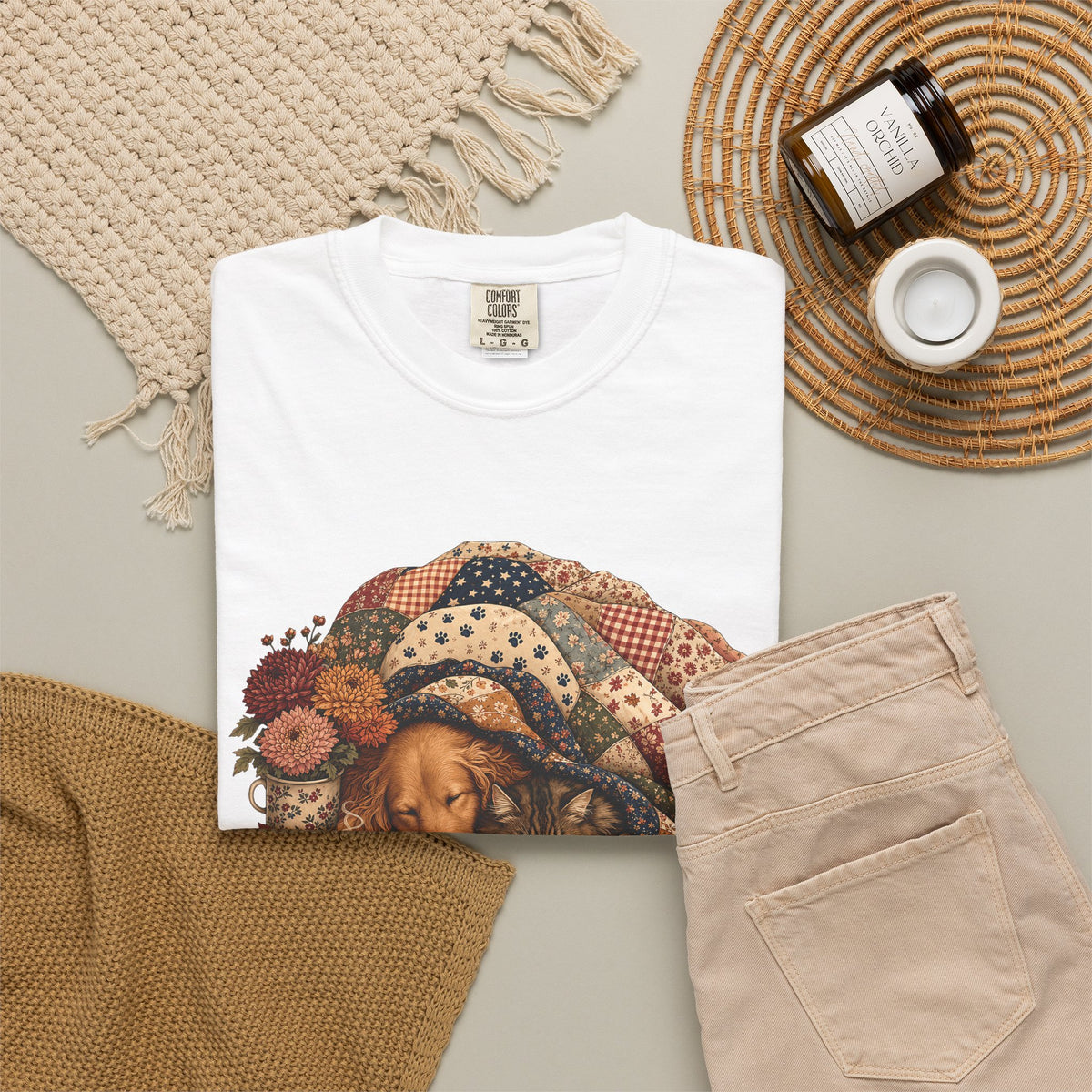 Cozy Season Is Better With Paws T-Shirt , Fall Dog & Cat  Cozy Pet Parent