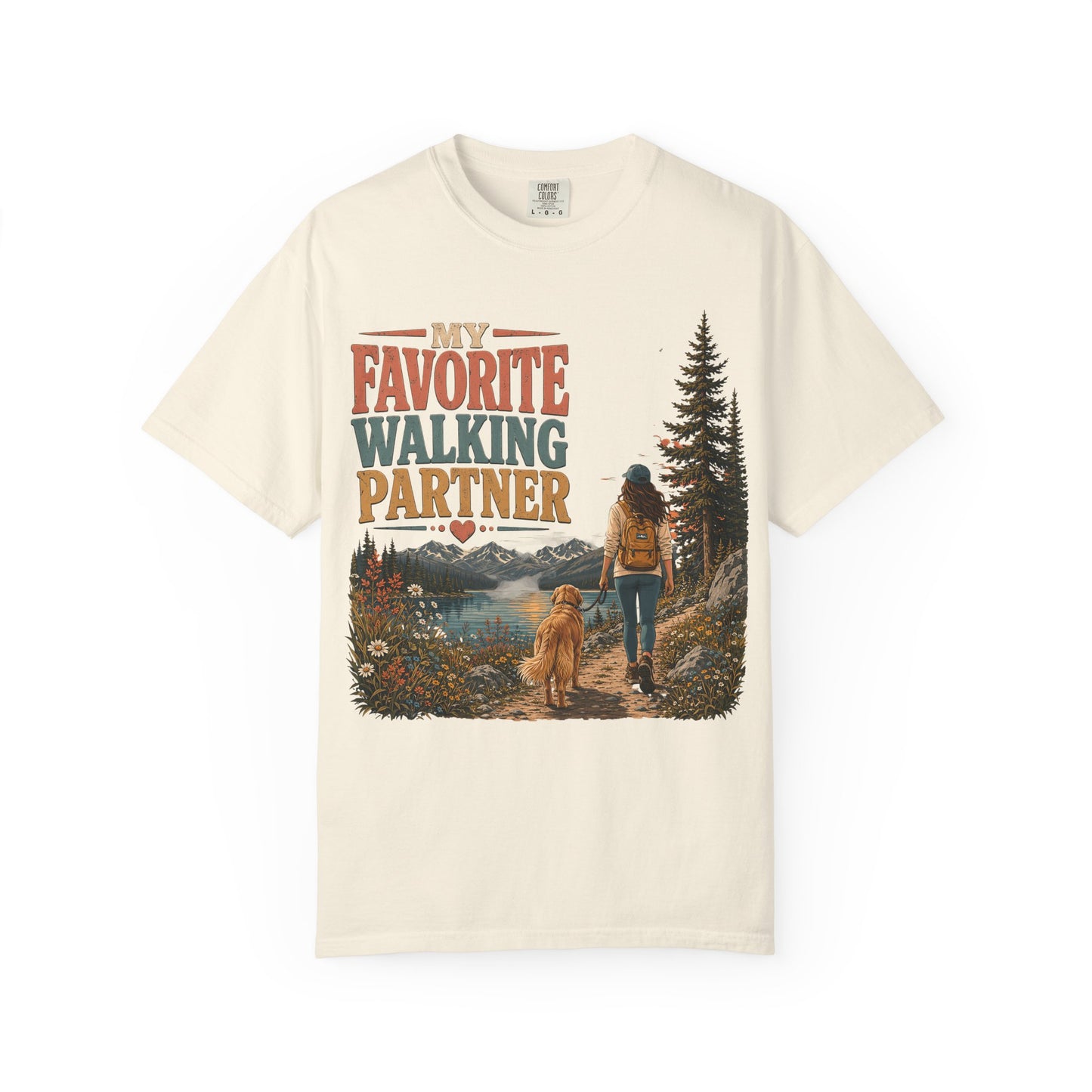 My Favorite Walking Partner — Cute Pet Lover T-Shirt