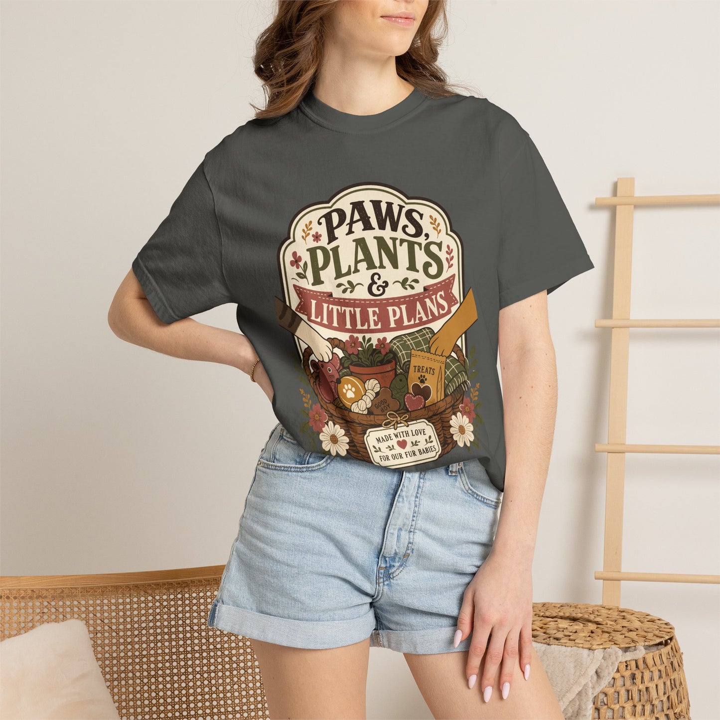 Paws Plants and Little Plans — Cute Pet Lover T-Shirt