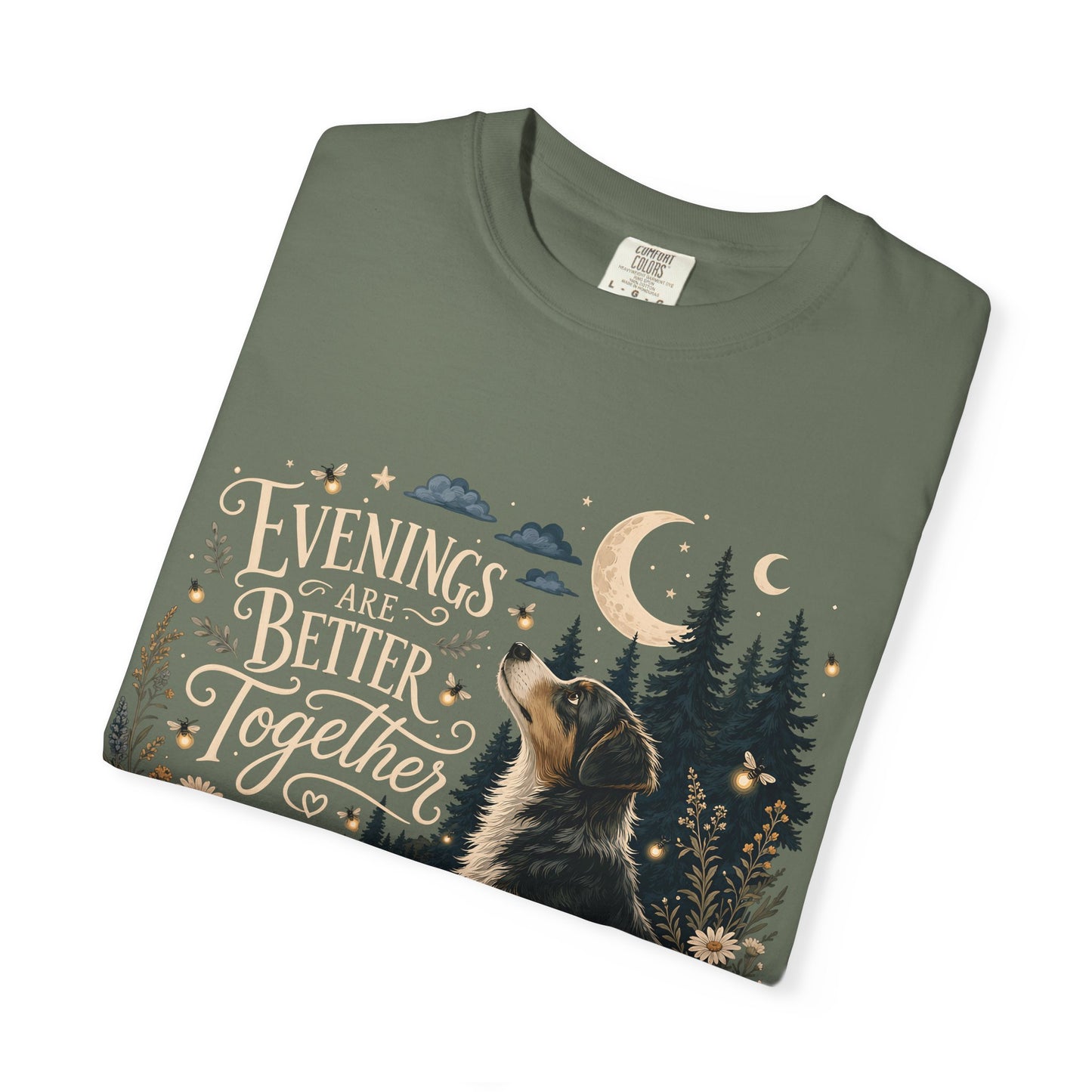 Evenings Are Better Together — Cute Pet Lover T-Shirt
