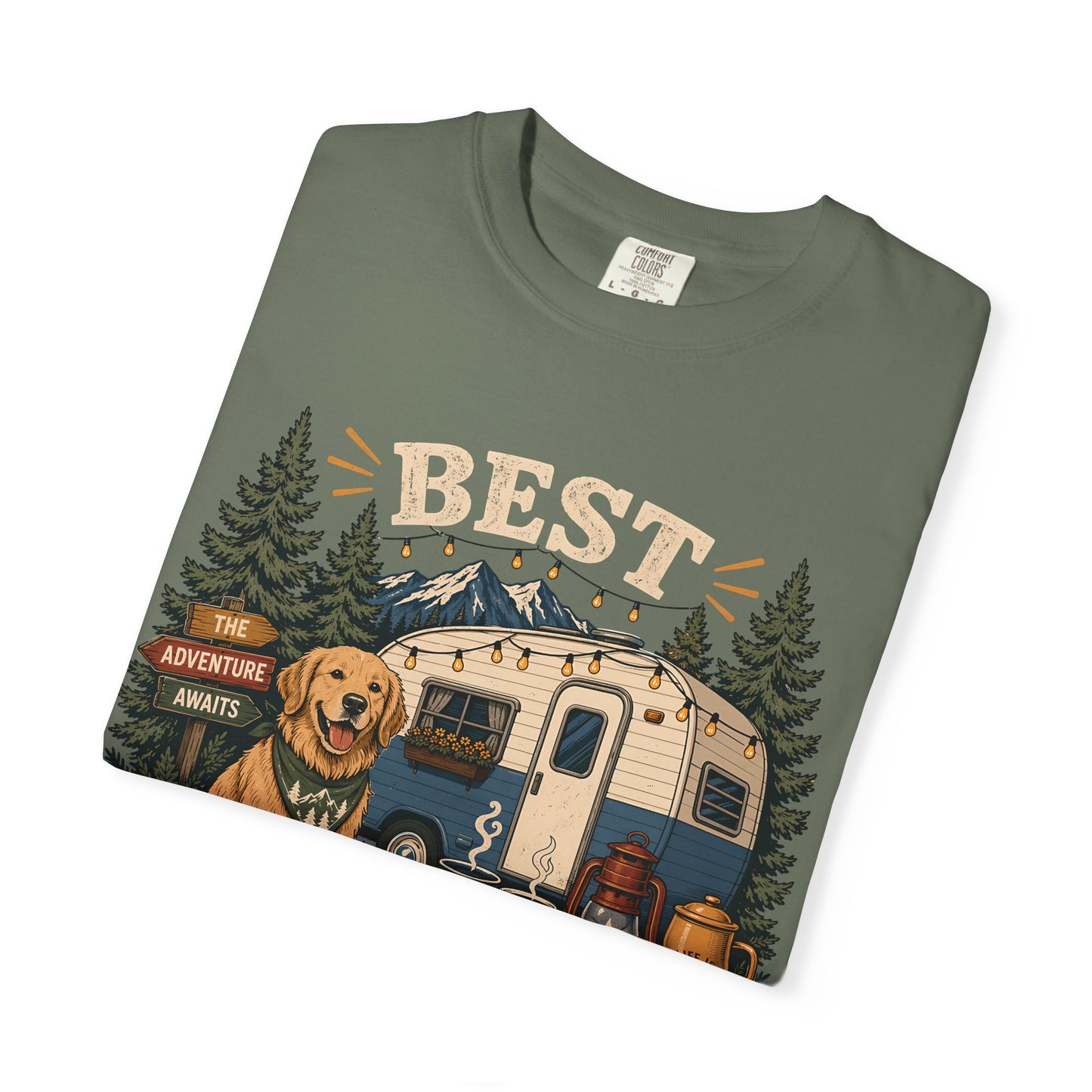 Best Camping Buddy Dog — Cute Pet Lover T-Shirt
