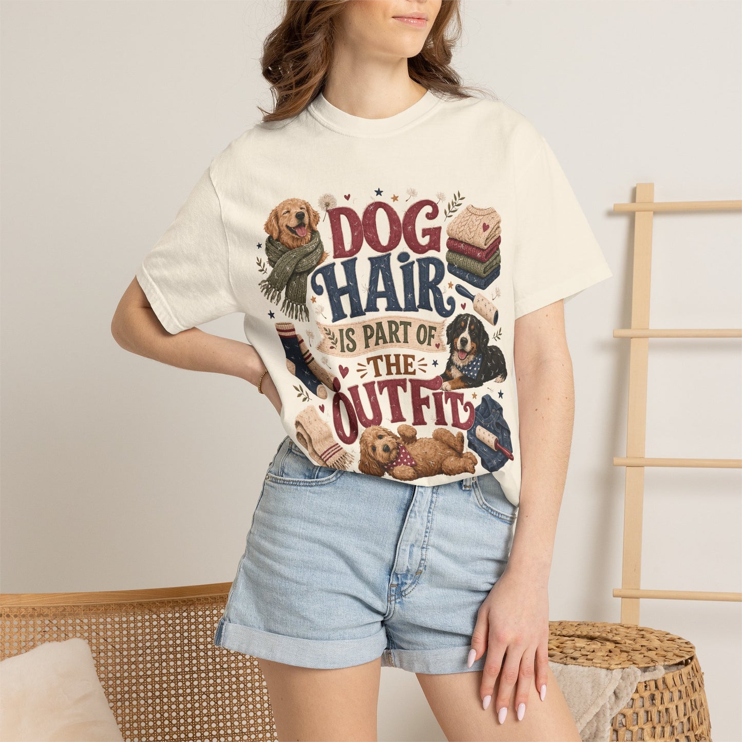 Dog Hair Is Part of the Outfit T-Shirt Dog Mom