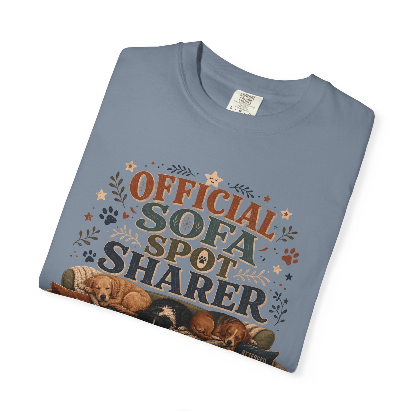 Official Sofa Spot Sharer T-Shirt Dog Mom