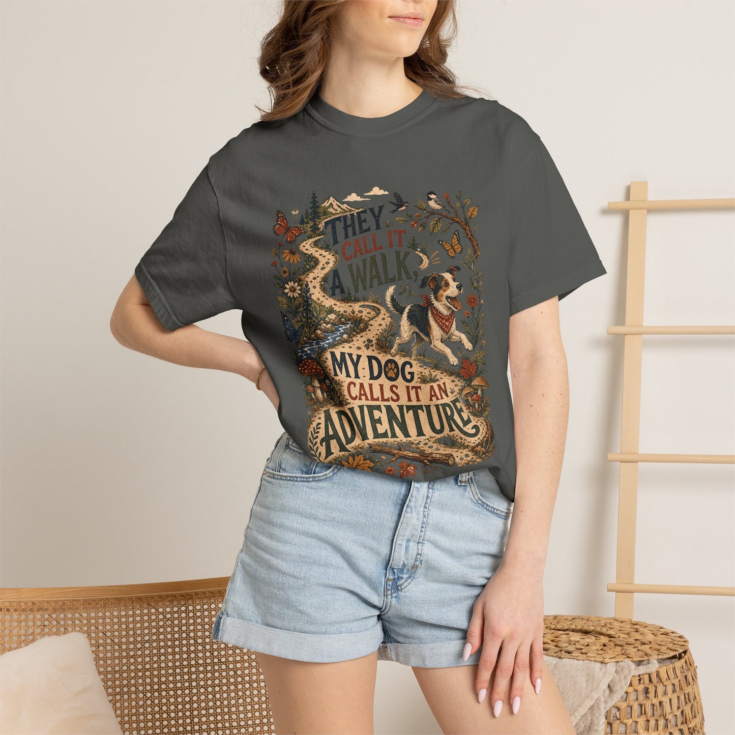 They Call It a Walk My Dog Calls It an Adventure T-Shirt Dog Mom