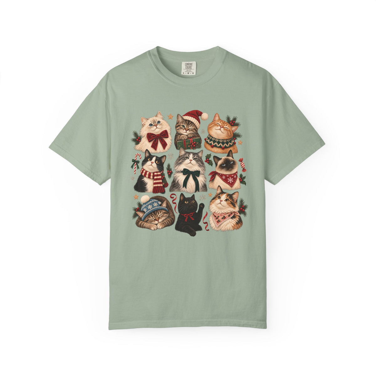 Christmas Cats T-Shirt – Festive Cat Lover & Multi-Cat Family Tee