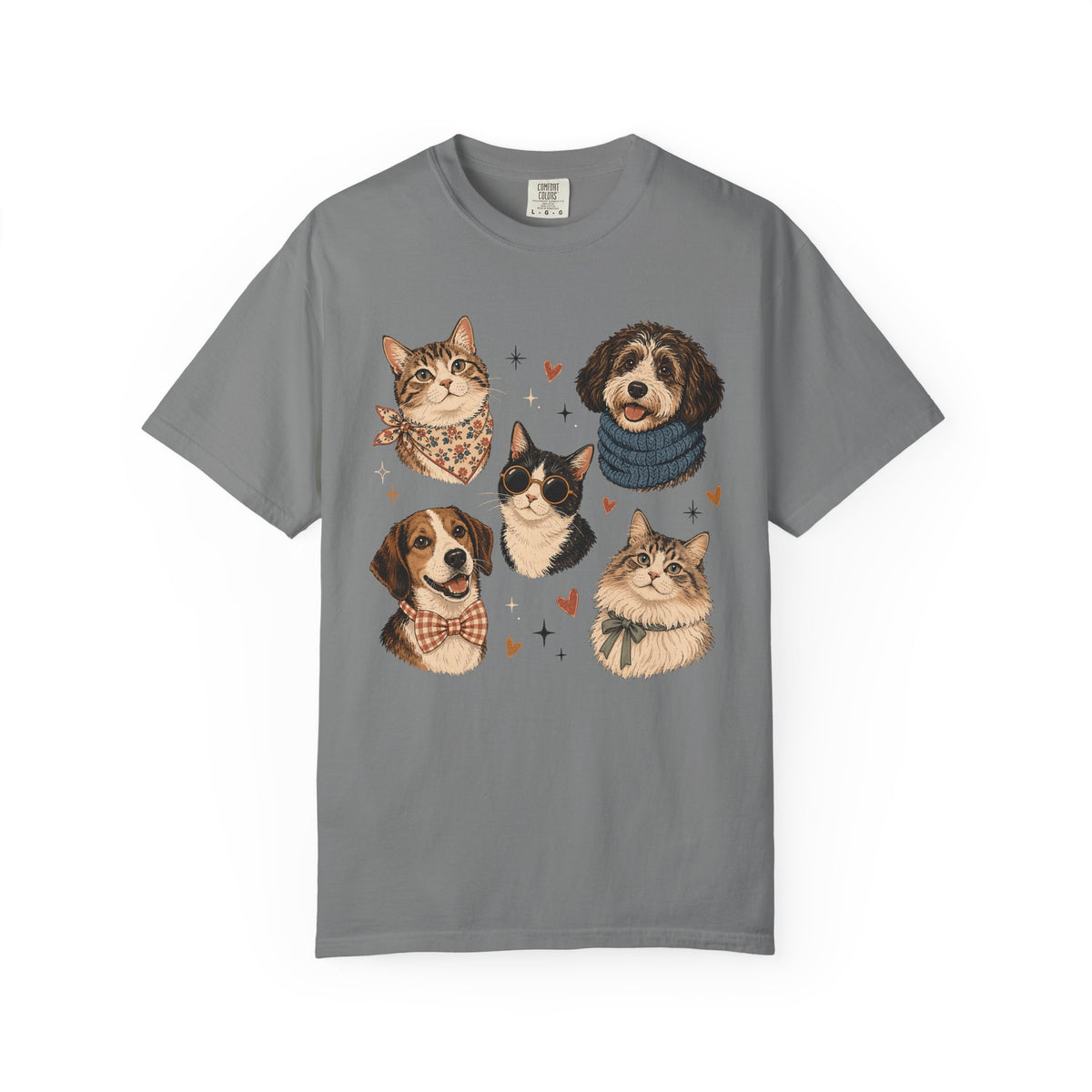Pets in Style Dog and Cat Graphic T-Shirt