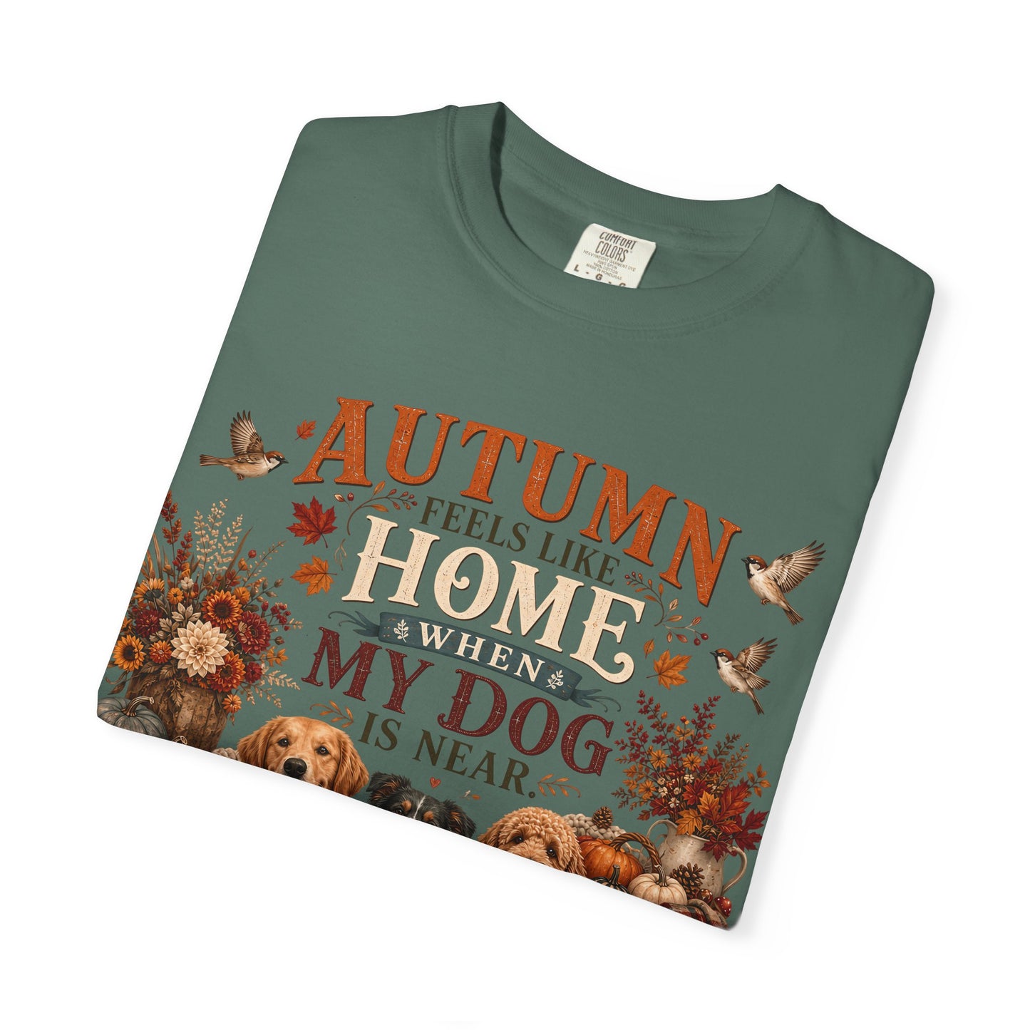 Autumn Feels Like Home Dog T-Shirt