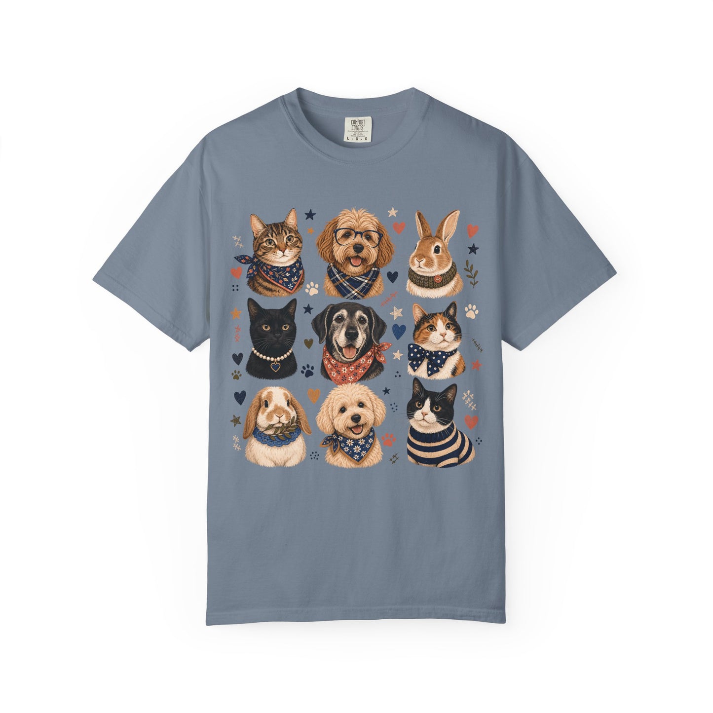 Boutique Pet Portrait Grid T-Shirt
