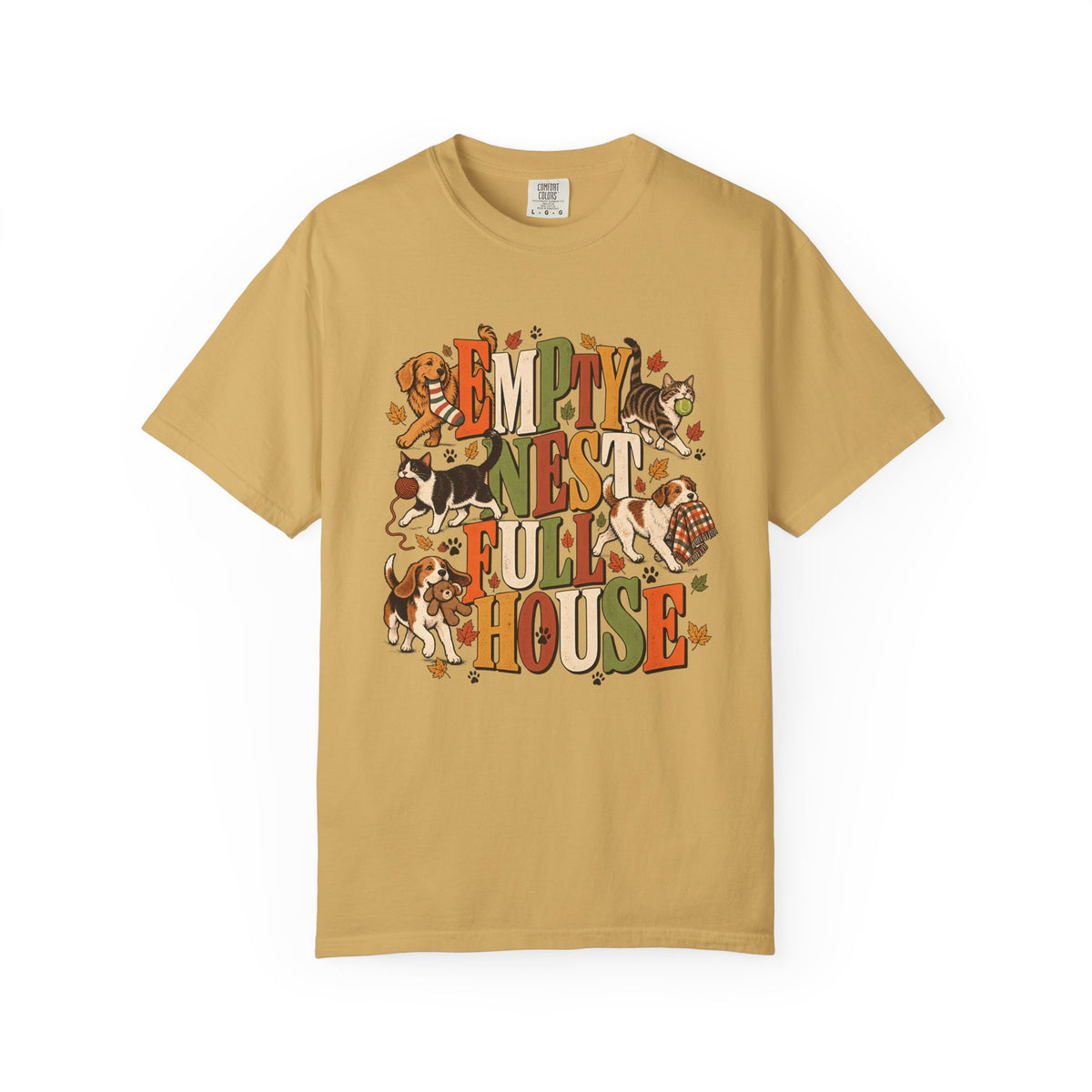 Empty Nest Full House T-Shirt – Funny Dog & Cat Parent Tee