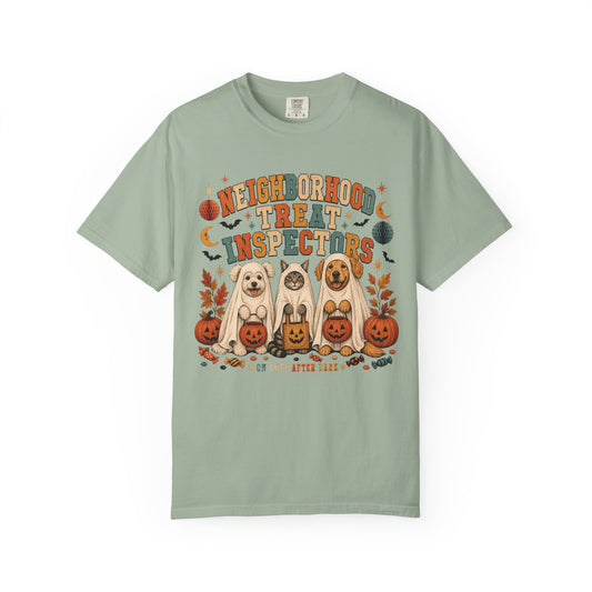 Neighborhood Treat Inspectors – Funny Halloween Pet T-Shirt