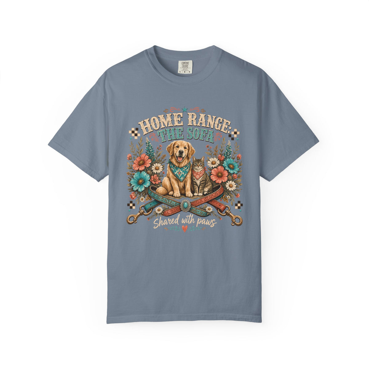 Home Range The Sofa Dog and Cat T-Shirt – Western Pet Parent Tee