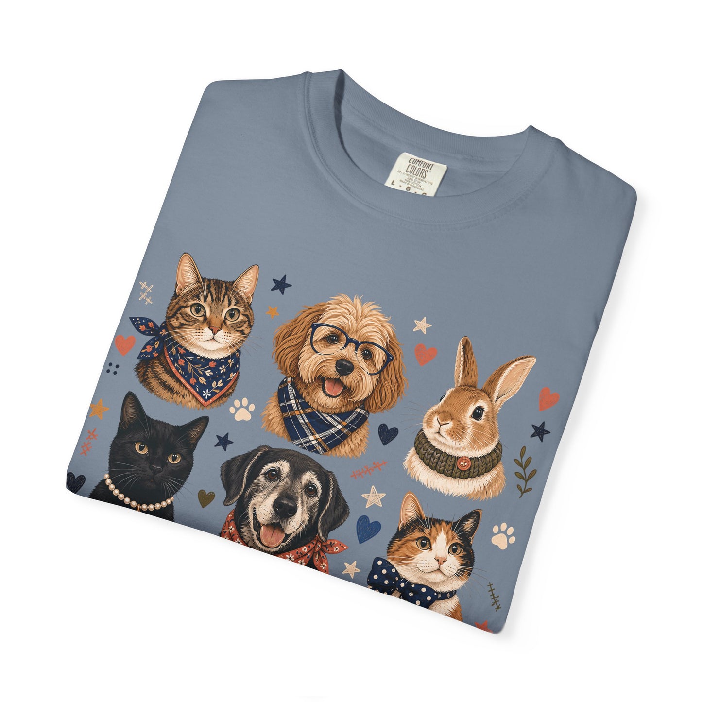 Boutique Pet Portrait Grid T-Shirt
