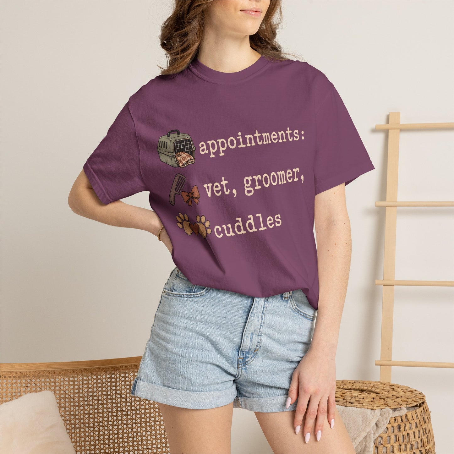 Appointments Vet Groomer Cuddles T-Shirt