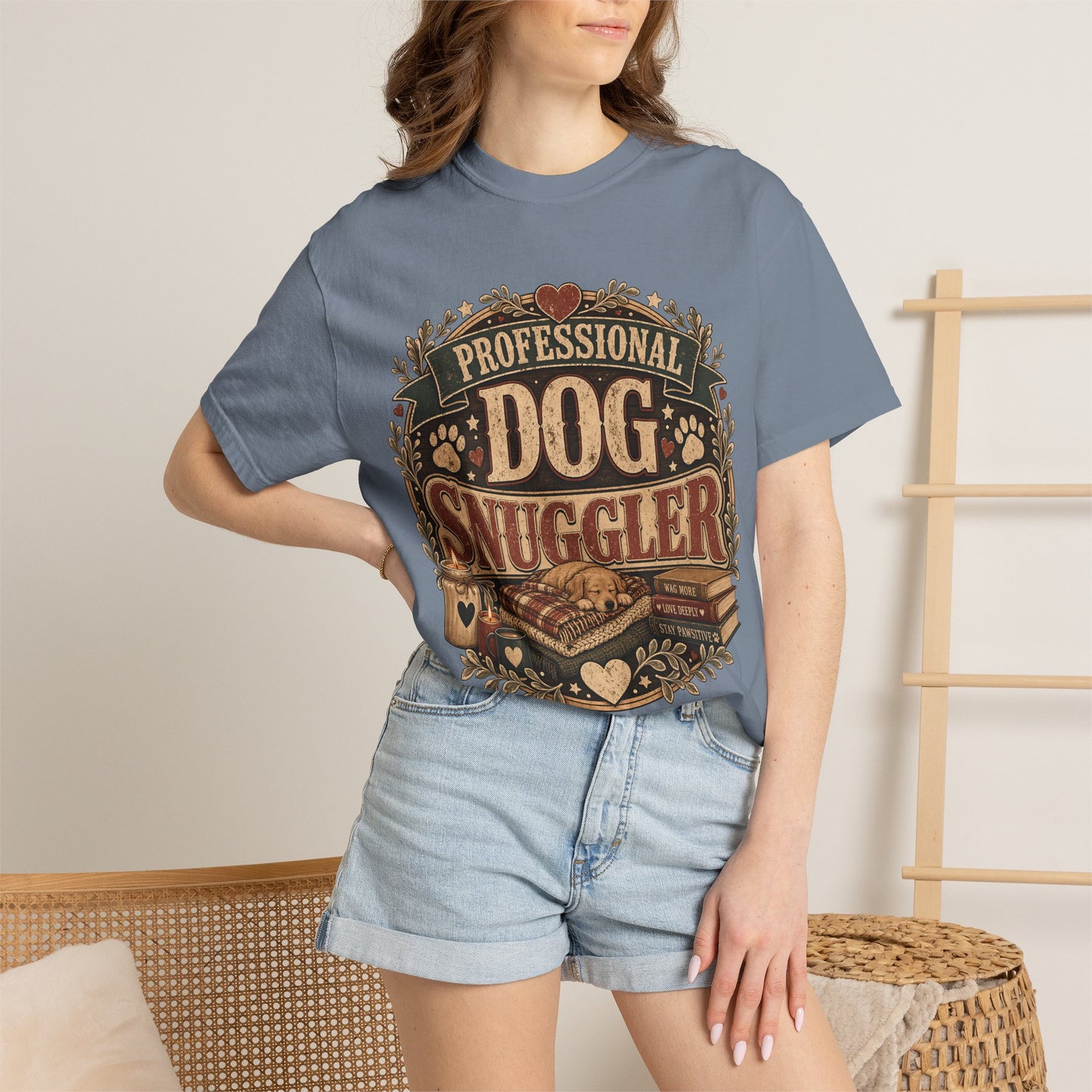Professional Dog Snuggler — Cute Pet Lover T-Shirt
