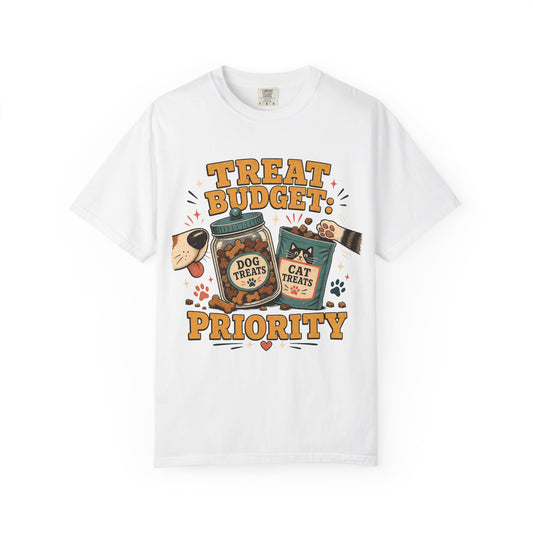 "Treat Budget: Priority" Funny Dog & Cat Treats T-Shirt