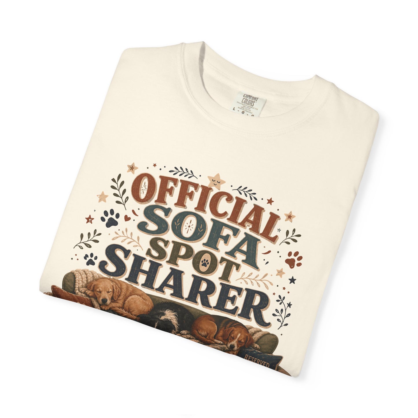 Official Sofa Spot Sharer T-Shirt Dog Mom