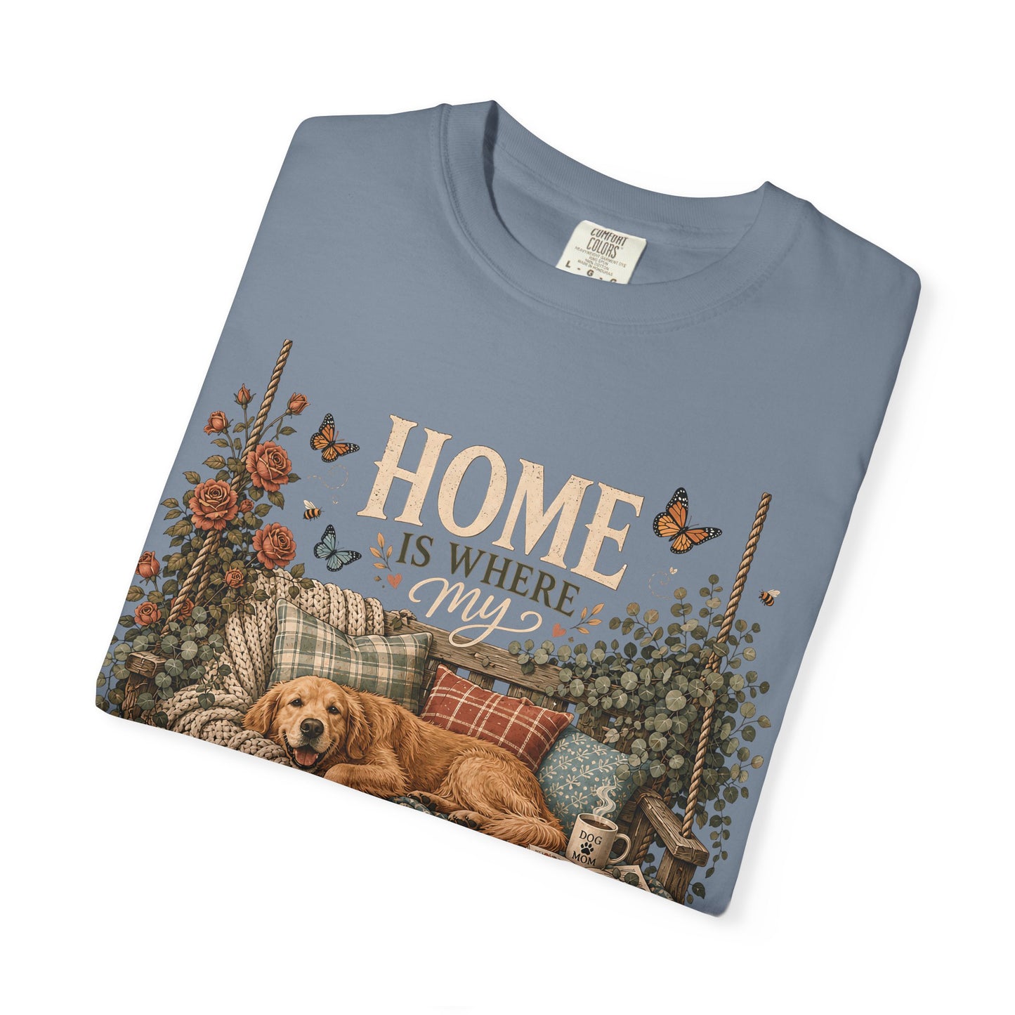 Home Is Where My Dog Steals My Spot, Golden Retriever T-Shirt