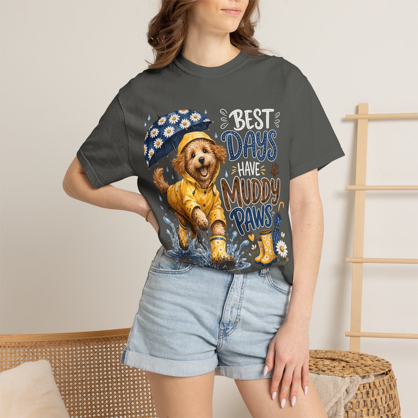 Best Days Have Muddy Paws — Cute Pet Lover T-Shirt