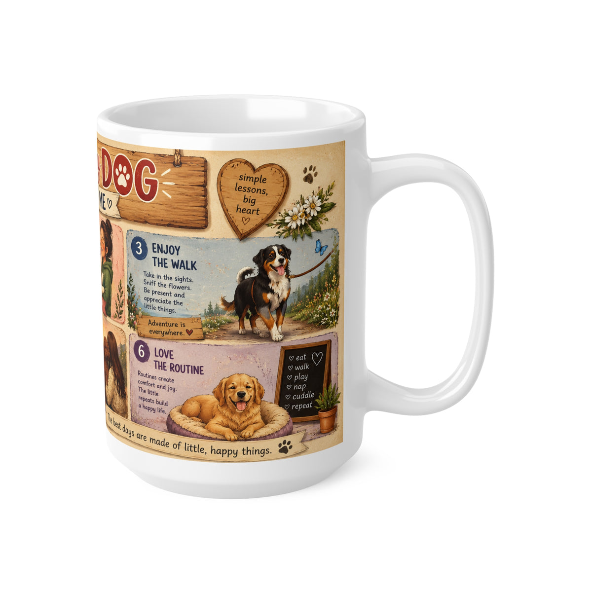 Things my Dog  Taught Me - 15oz Ceramic Mug