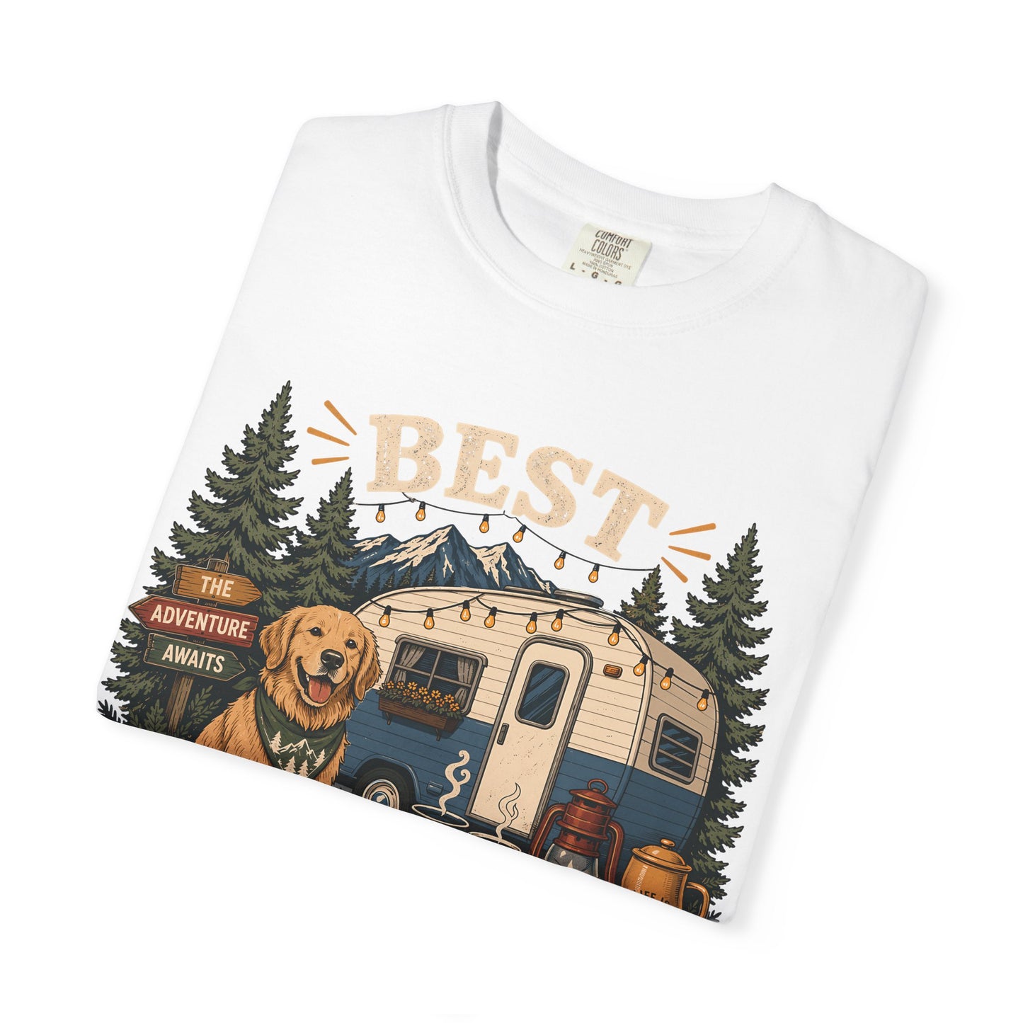 Best Camping Buddy Dog — Cute Pet Lover T-Shirt