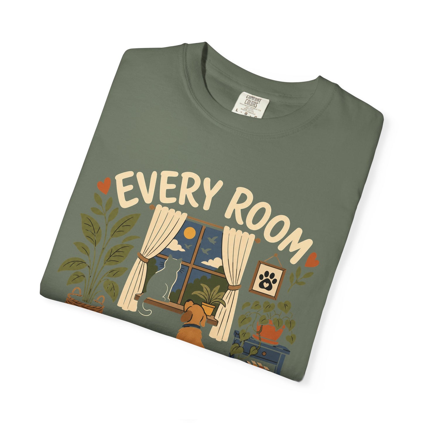 Every Room Has a Pawprint — Cute Pet Lover T-Shirt