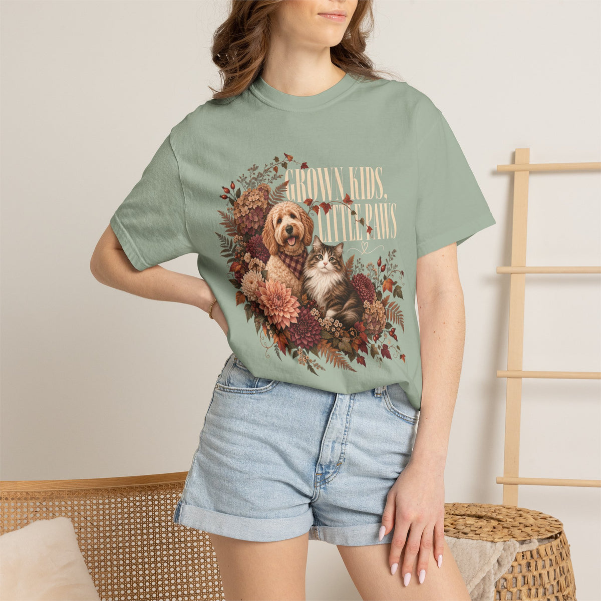 Grown Kids Little Paws T-Shirt – Empty Nester Dog & Cat Lover Tee