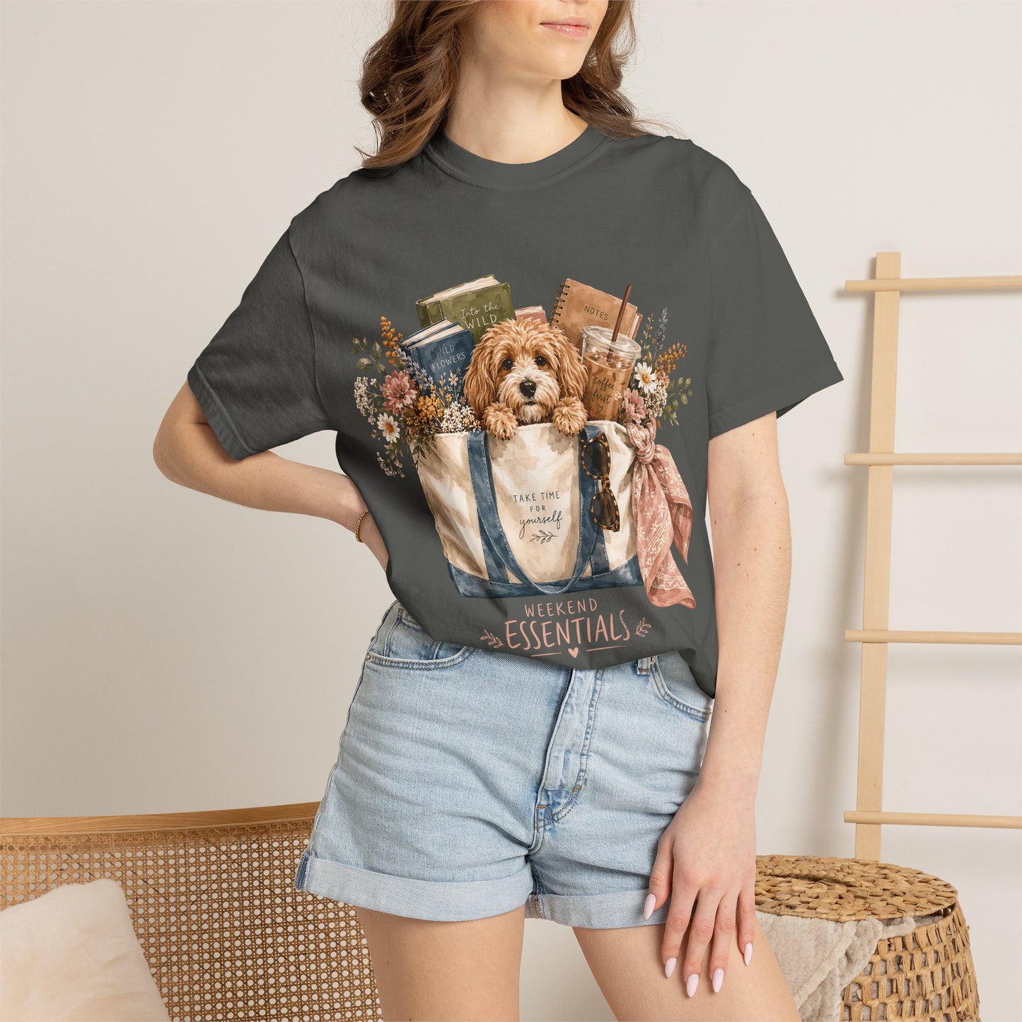 Weekend Essentials Dog Mom — Cute Pet Lover T-Shirt