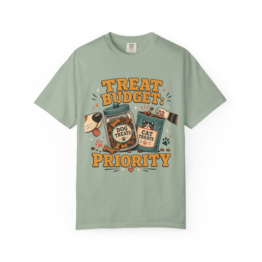 "Treat Budget: Priority" Funny Dog & Cat Treats T-Shirt