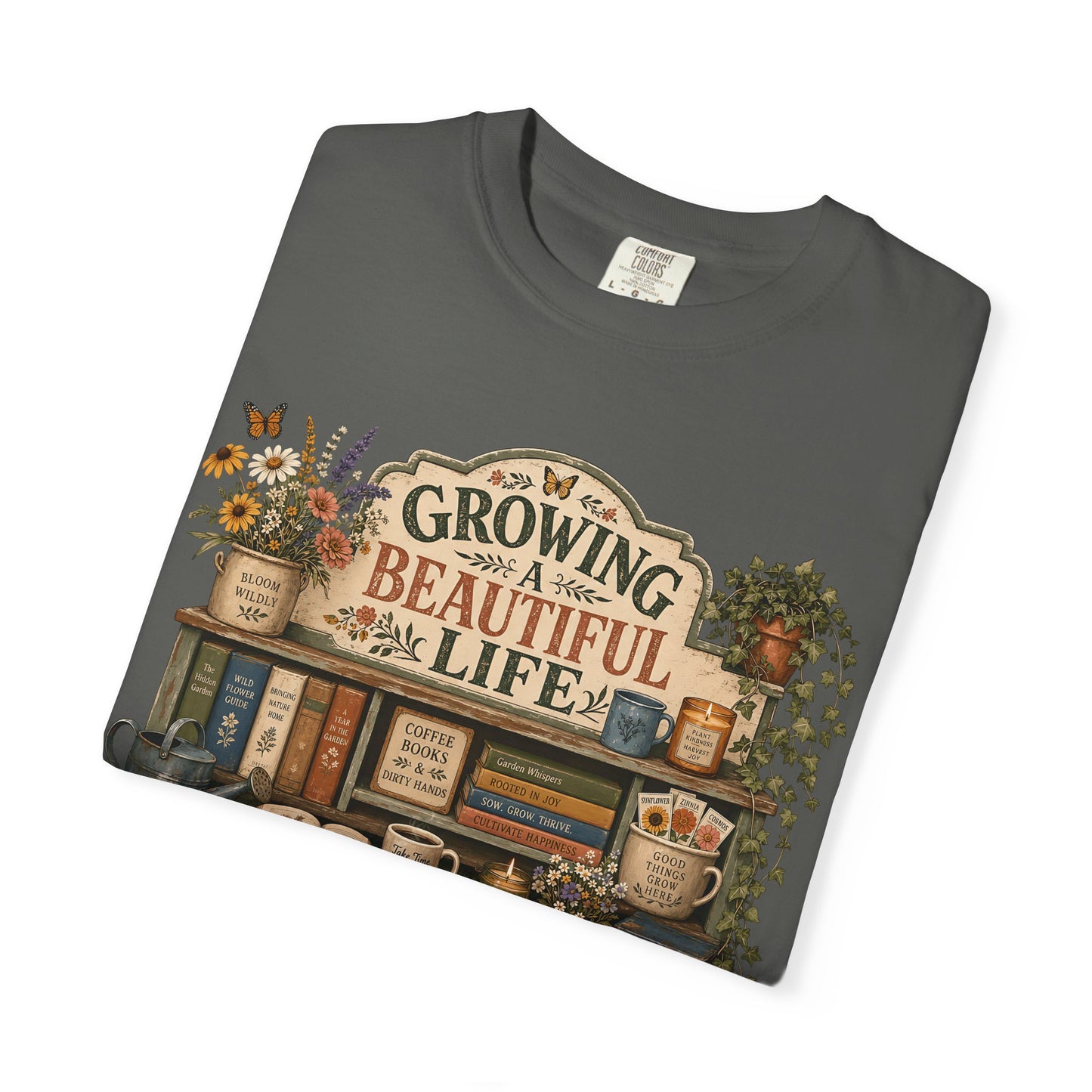Growing a Beautiful Life — Cute Pet Lover Cottage T-Shirt