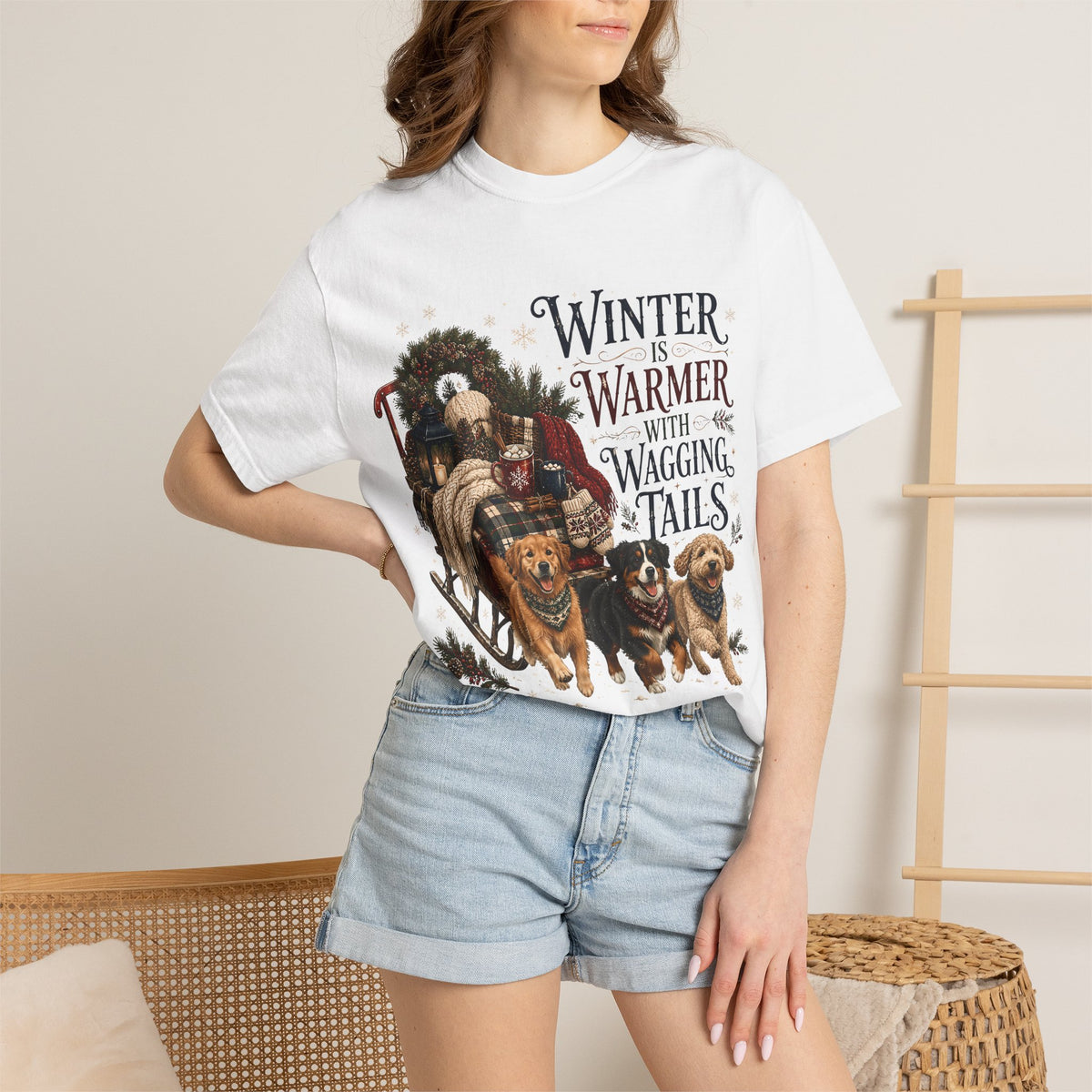 Winter Is Warmer With Wagging T-Shirt