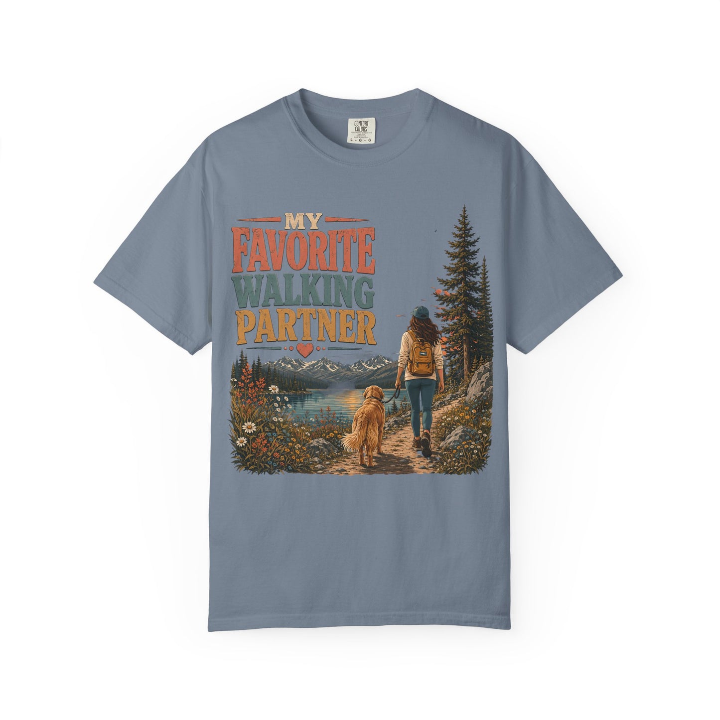 My Favorite Walking Partner — Cute Pet Lover T-Shirt