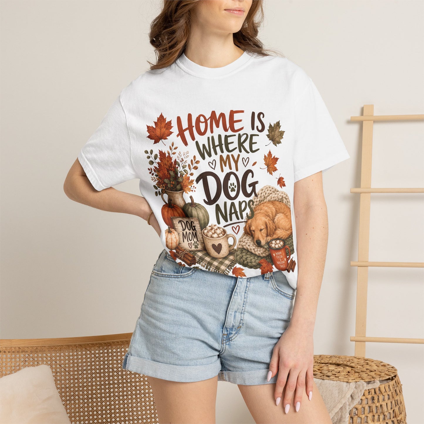 Home Is Where My Dog Naps — Cute Pet Lover T-Shirt