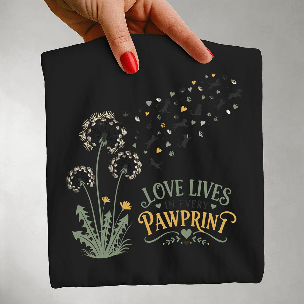 Love Lives in Every Paw Print - Pet Parent Funny - Cute Dog Mom - Cute Cat Mom